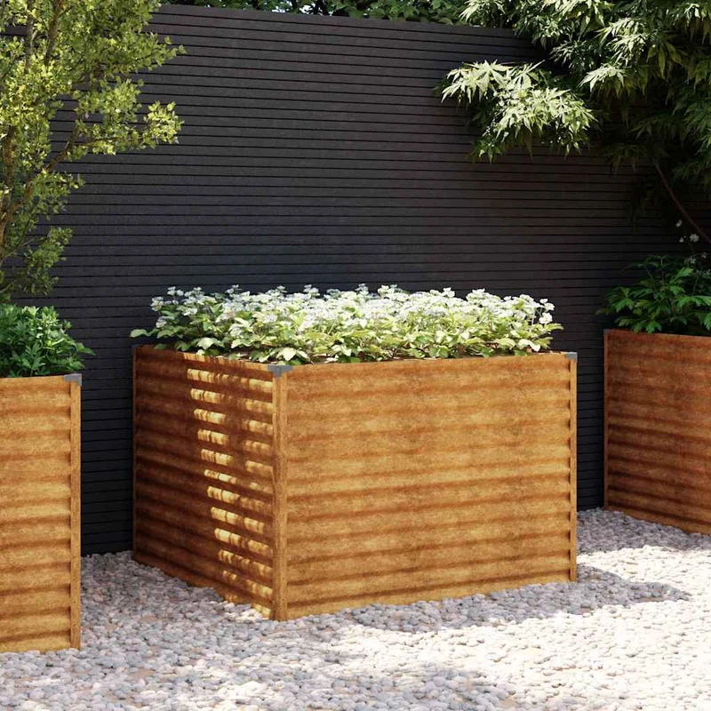 Jardinera De Acero Corten 100x100x69 Cm