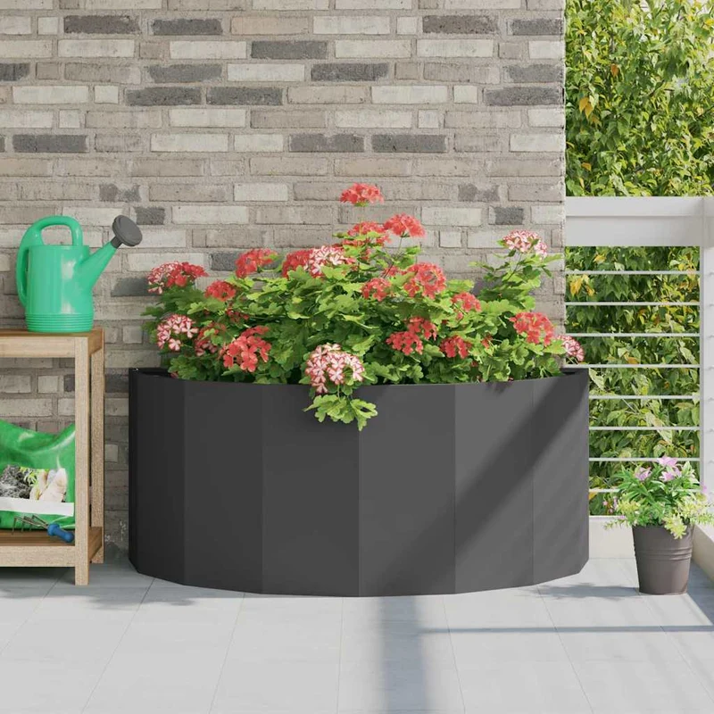 Jardinera Negro 120 X 60 X 50 Cm Acero