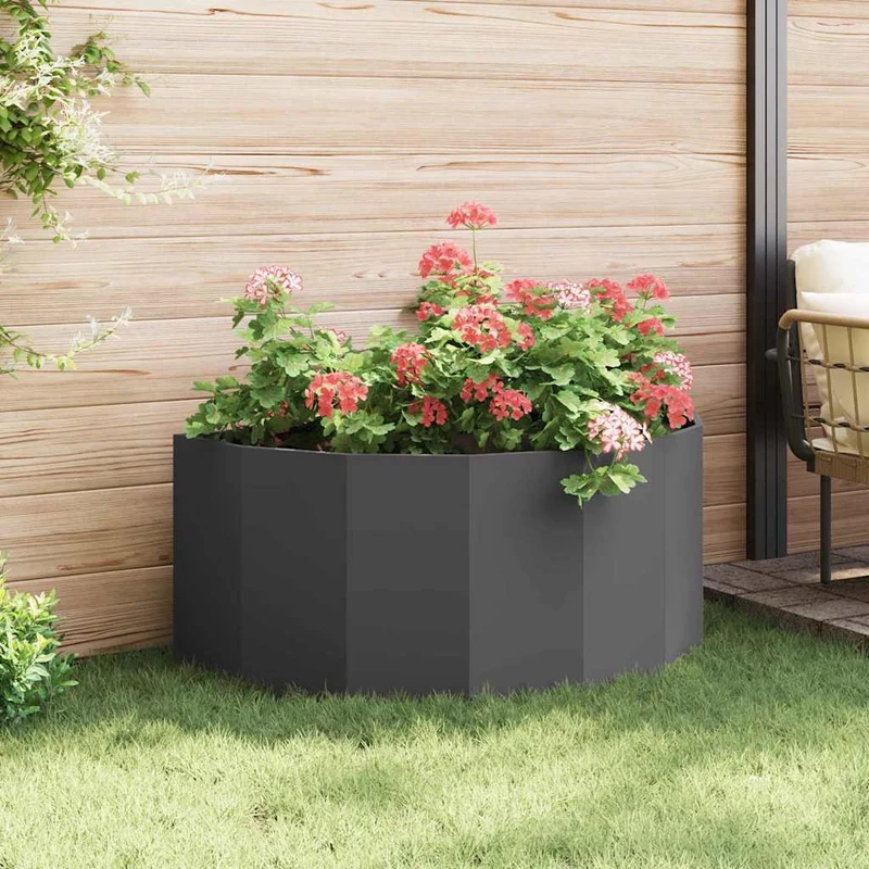 Jardinera Negro 120 X 60 X 50 Cm Acero