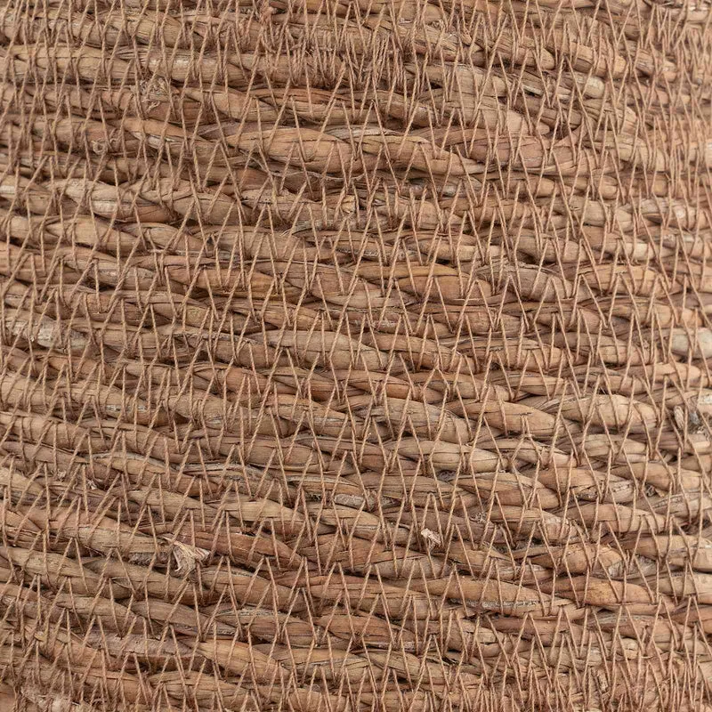 Maceta Con Asas Natural Ø 45 X 36 Cm 100% Hierba Marina