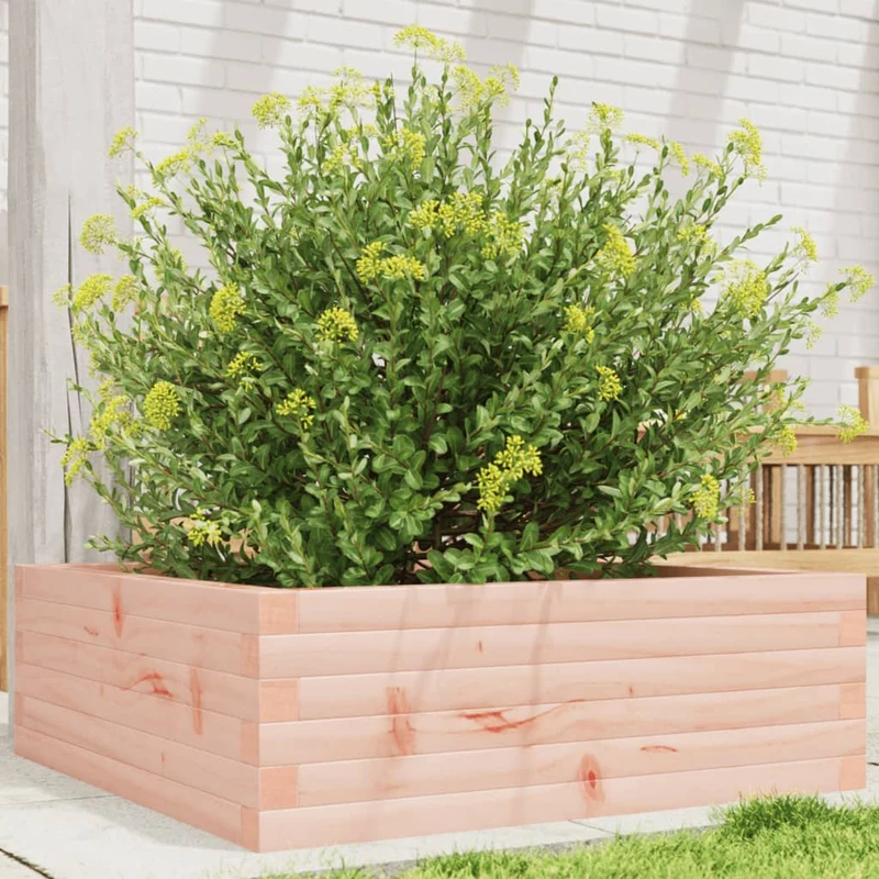 Jardinera Madera Maciza De Abeto Douglas 70x70x23 Cm