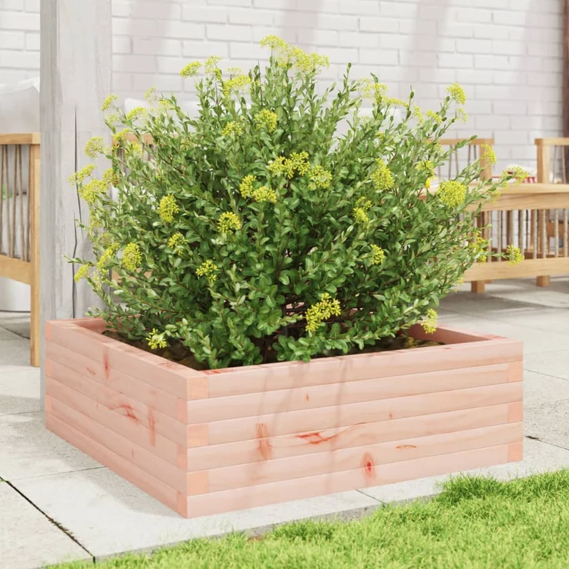 Jardinera Madera Maciza De Abeto Douglas 70x70x23 Cm
