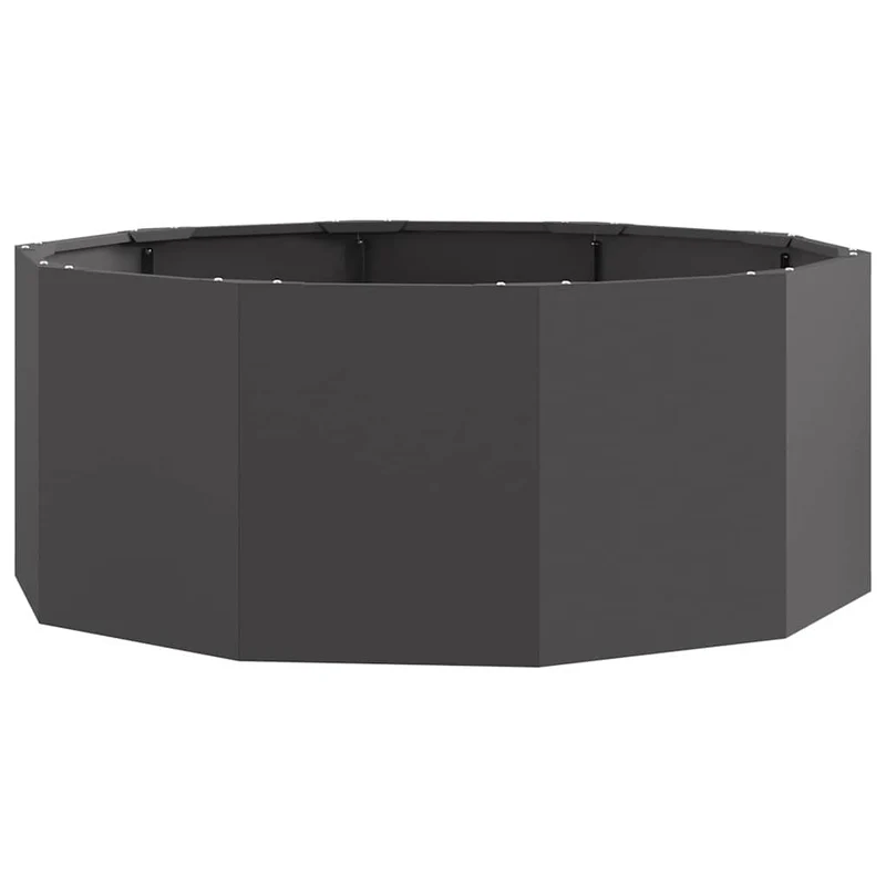 Jardinera Negro 90 X 90 X 35 Cm Acero