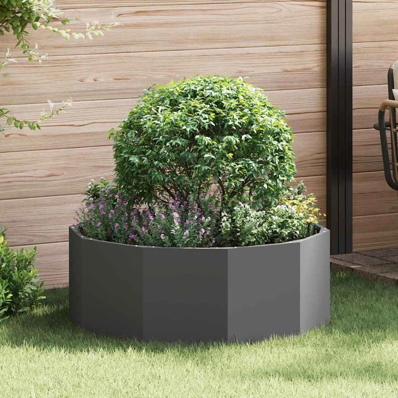 Jardinera Negro 90 X 90 X 35 Cm Acero