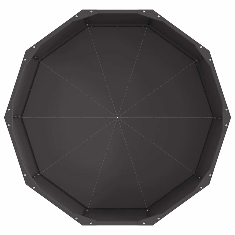 Jardinera Negro 90 X 90 X 35 Cm Acero