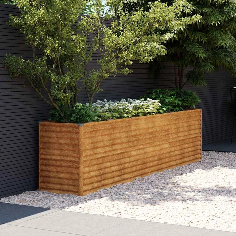 Jardinera Elevada 291x50x69 Cm Acero Corten