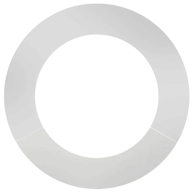 Adecuado Para Anillos De Árbol Plano 5 Uds. Plateado Ø60/90 Cm