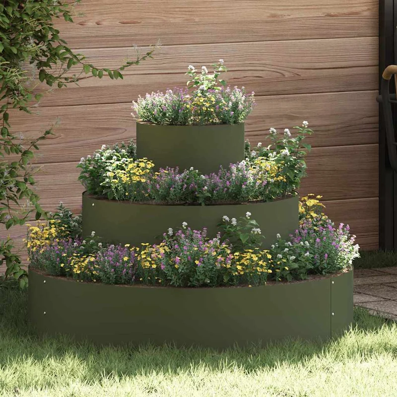 Maceta Para Jardín Verde Oliva 90 X 90 X 20 Cm