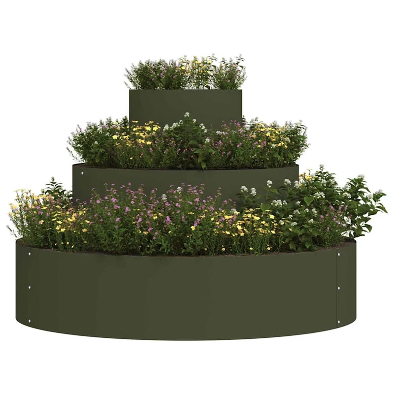 Maceta Para Jardín Verde Oliva 90 X 90 X 20 Cm