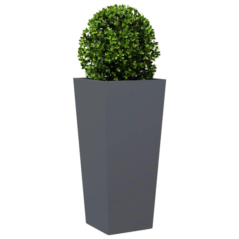 Jardinera Hexagonal Acero Antracita 35x35x75 Cm