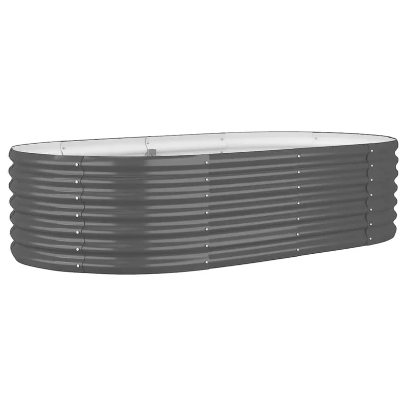 Jardinera Arriate Acero Galvanizado Antracita 152x80x36 Cm