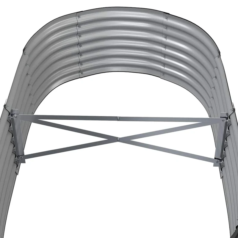 Jardinera Arriate Acero Galvanizado Antracita 152x80x36 Cm