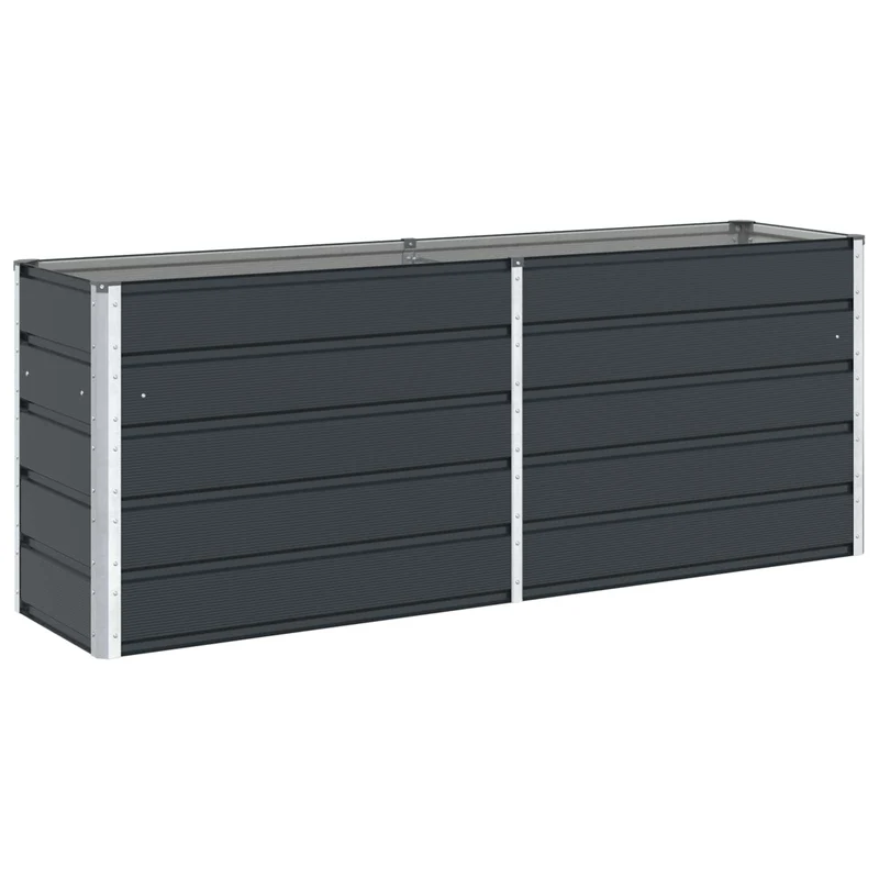 Jardinera Antracita 195 X 50 X 75 Cm Acero Galvanizado