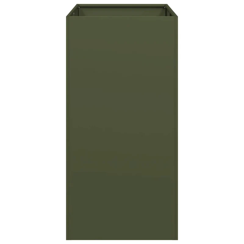 Jardinera Acero Verde Oliva 40x80x80 Cm