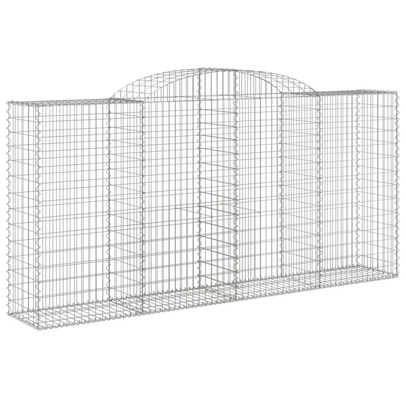 Cestas Gaviones 7 Uds Forma De Arco Hierro 300x50x140/160 Cm