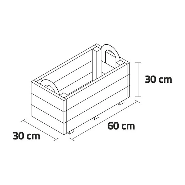 Jardineras Ghio KD 60x30x30