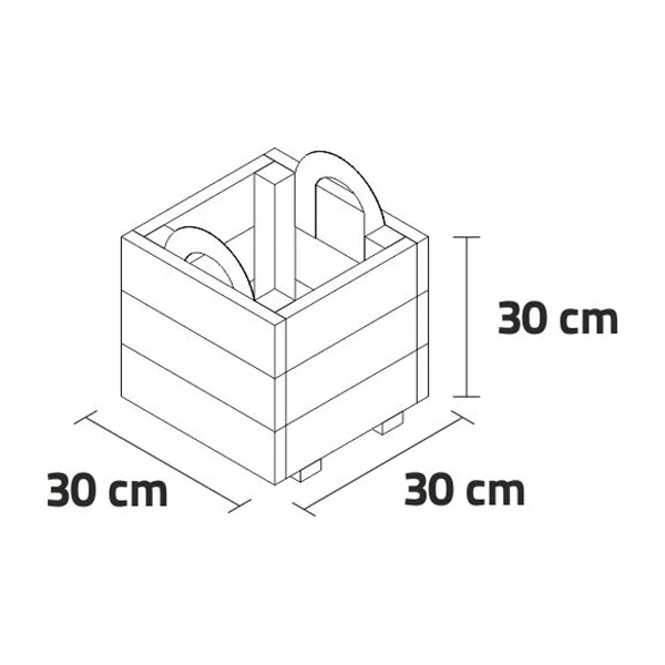 Jardinera PUN KD 30X30X30