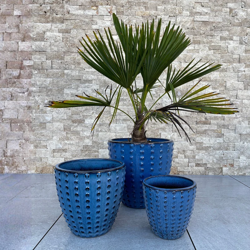Pot ATTILA 23x22cm bleu antique