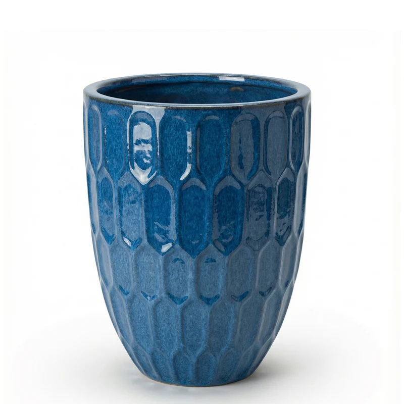 Pot DAUDET 32x40cm bleu antique