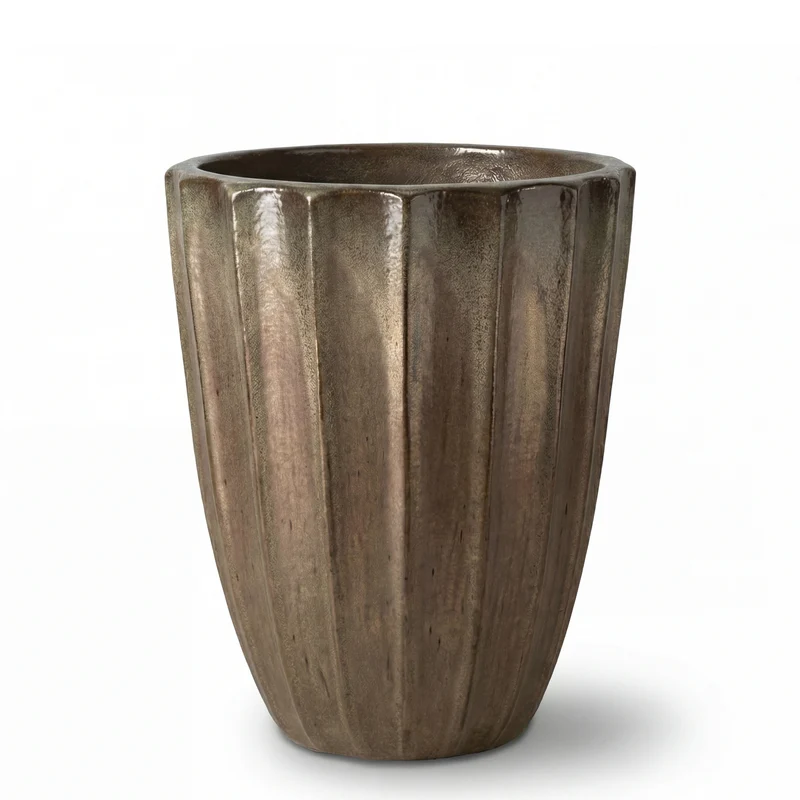 Pot HUGO 36x50cm bronze sablé