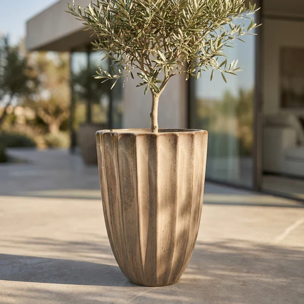 Pot HUGO 36x50cm bronze sablé