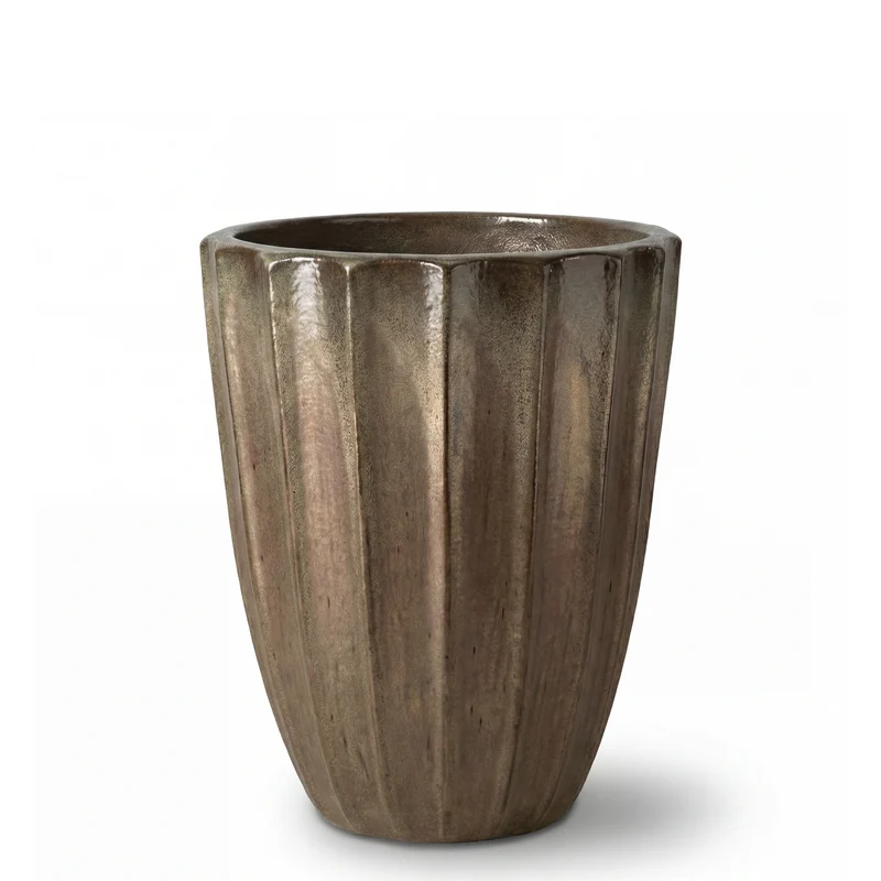 Pot HUGO 30x39cm bronze sablé