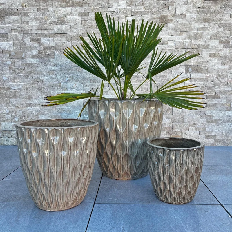 Pot MONET 38x38cm bronze sablé