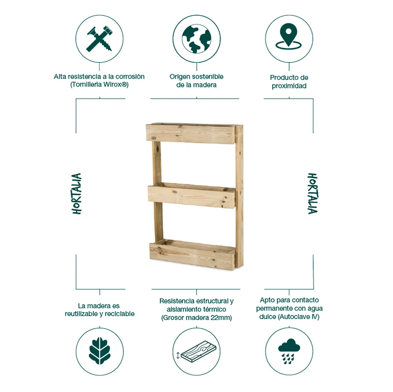Jardinera Stand Line WALL 3B