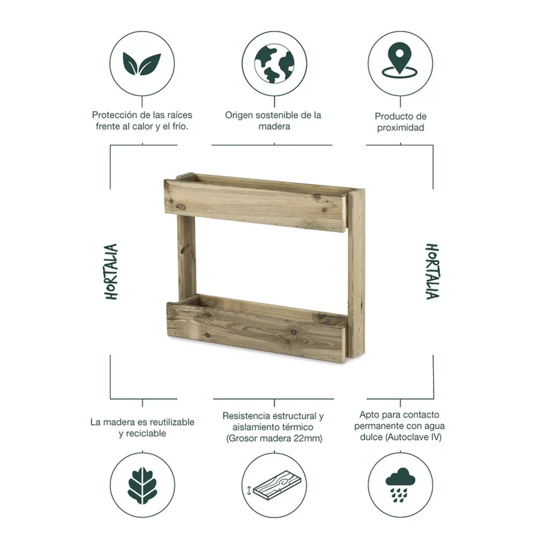 Jardinera Stand Line WALL 2B