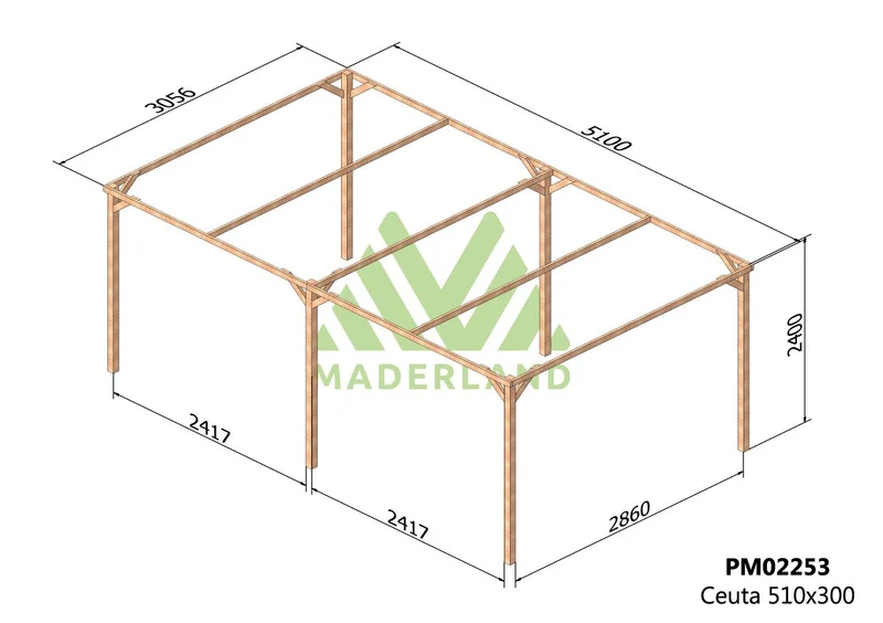 Cochera de Madera Ceuta (Maderland)