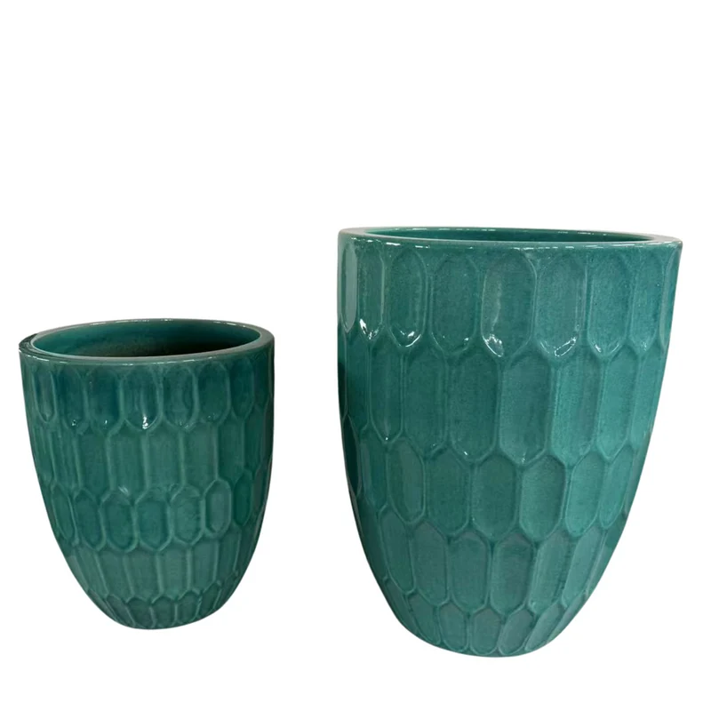 Pot DAUDET 32x40cm turquoise