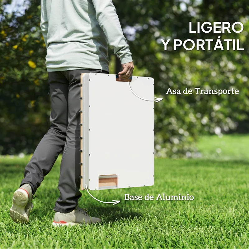 Outsunny Ducha de Jardín Portátil 70,5x55 cm Ducha Exterior de Suelo Altura Ajustable hasta 4 m Estructura de Aluminio Resistente al Agua a los Rayos UV y a Las Heladas para Camping Piscina Playa