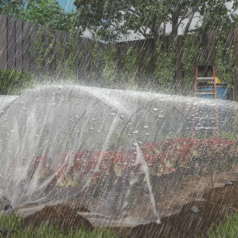 Outsunny Plástico Invernadero Transparente, 6x10 m, Cubierta de Repuesto para Invernadero de Polipropileno, Resistente al Agua, para Huerto, Plantas, Agricultura, Jardín