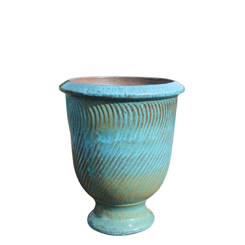 Pot MORGANE 32x39cm bleu fer
