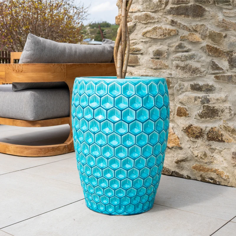 Pot VERSAILLES 38x54cm turquoise