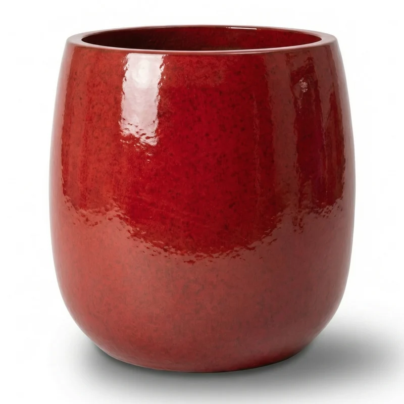 Pot SOCRATE 40x49cm rouge tropical