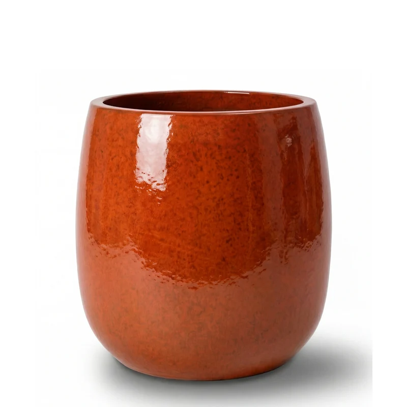 Pot SOCRATE 32x33cm orange tropical