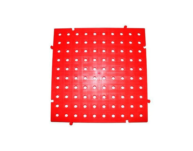 Placas PVC rejillas 50x50x2,5 cms Rojo