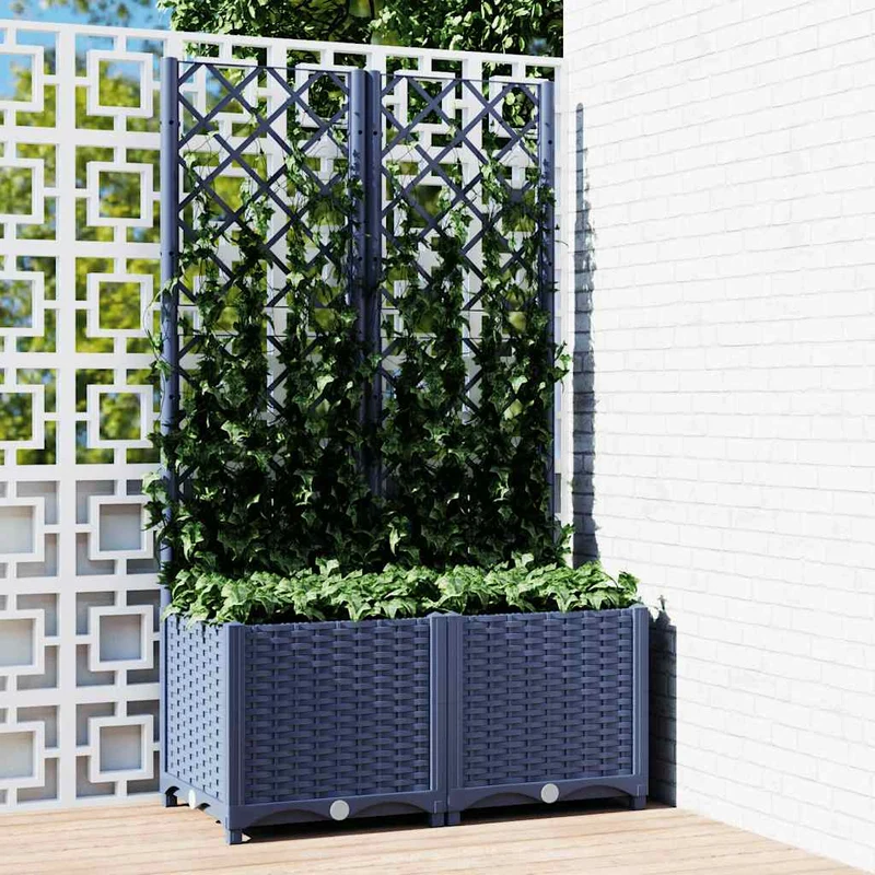 Jardín Gris Azulado 80 X 40 X 136 Cm