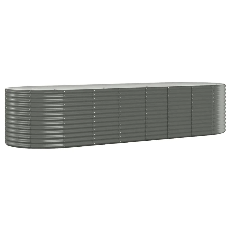 Jardinera Arriate Acero Galvanizado Gris 322x100x68 Cm