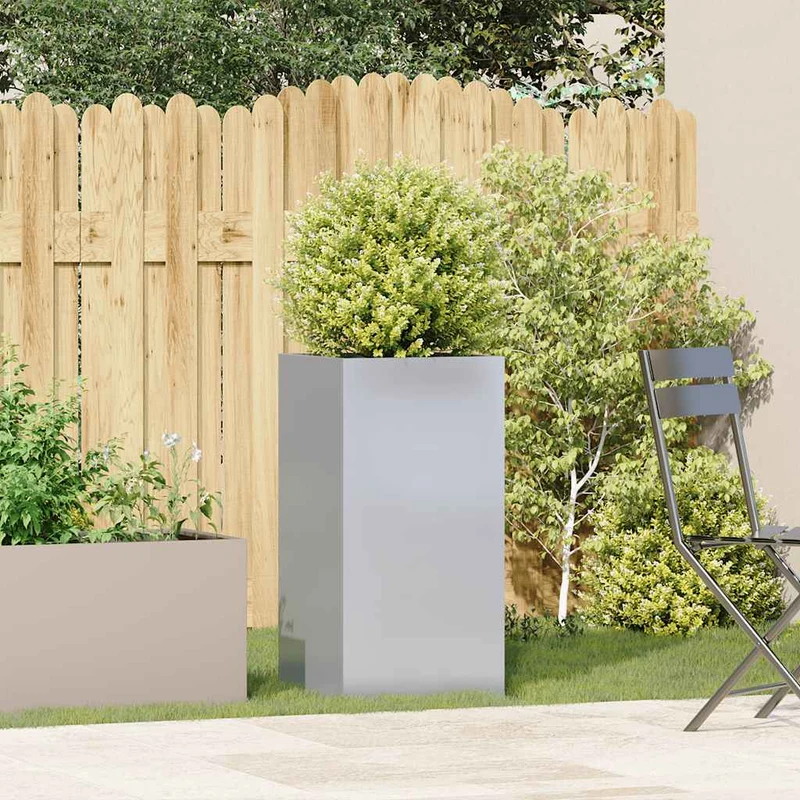 Jardinera 40x40x80 Cm De Acero Galvanizado