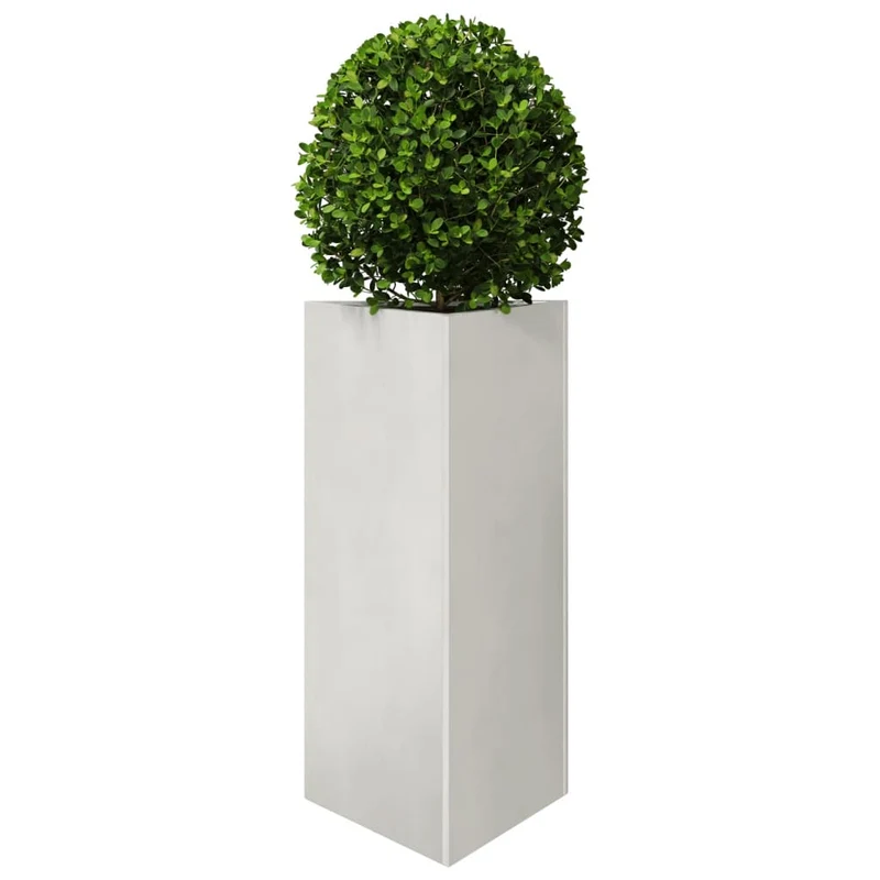 Jardinera Trianngular De Acero Inoxidable 40x34,5x75 Cm
