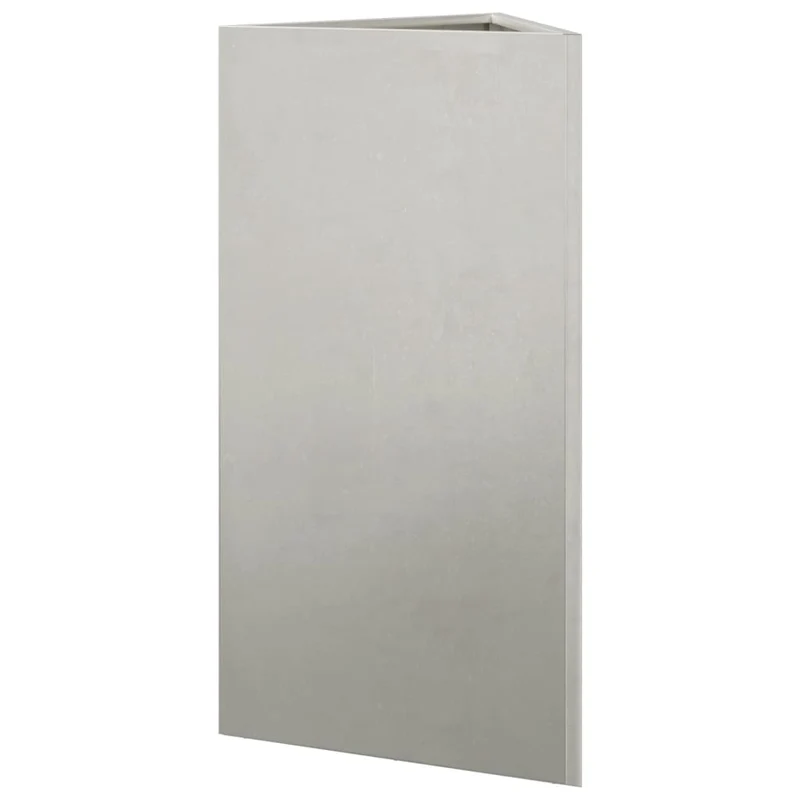 Jardinera Trianngular De Acero Inoxidable 40x34,5x75 Cm