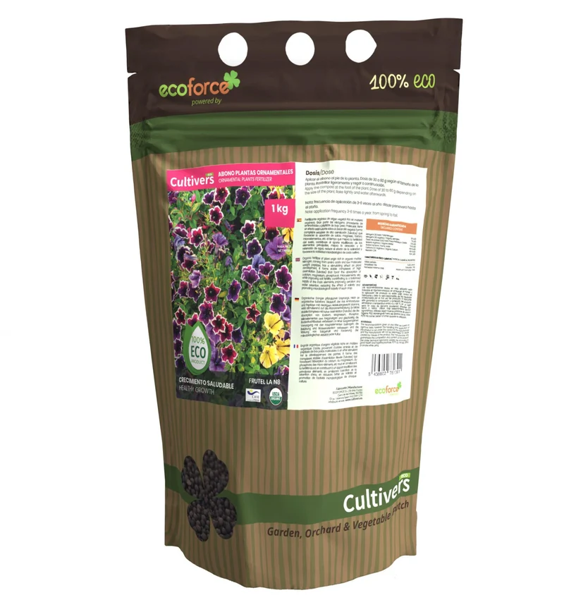 Abono Plantas Ornamentales Ecológico Cultivers 20 Kg