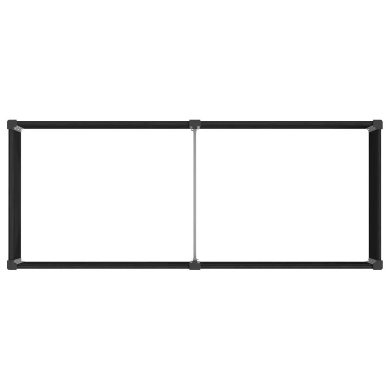 Arriate Elevado Negro 250 X 100 X 91 Cm Wpc Y Aluminio