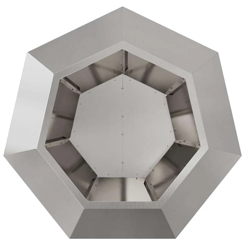 Jardinera Plateado 75 X 75 X 60 Cm Acero Inoxidable