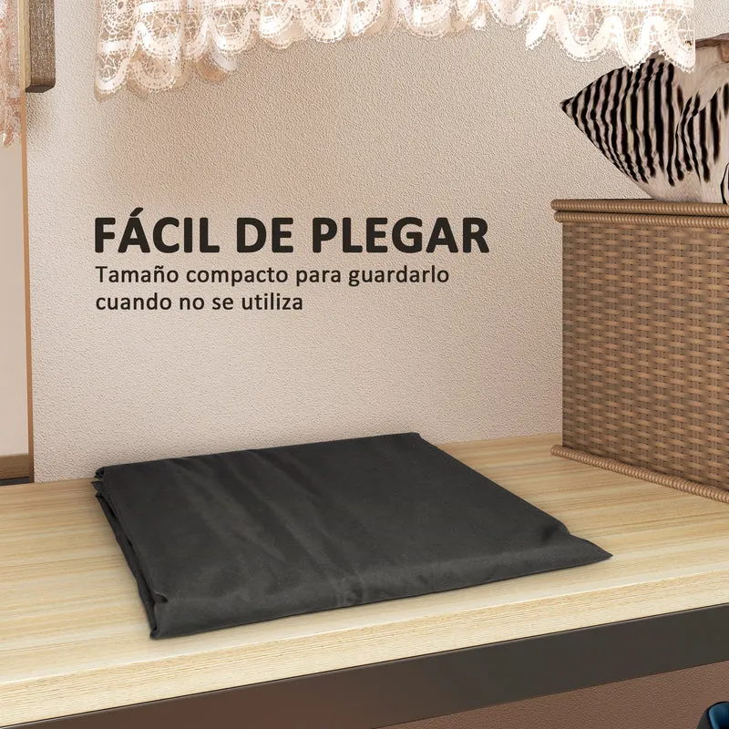 Outsunny Bolsa De Almacenamiento Para Cojines De Jardín 600d 125x40x55cm Negro
