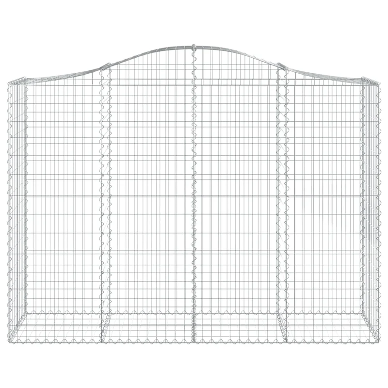 Cestas Gaviones 10 Uds Forma De Arco Hierro 200x50x140/160 Cm