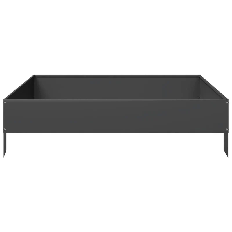 Arriate De Acero Negro 100x100x26 Cm