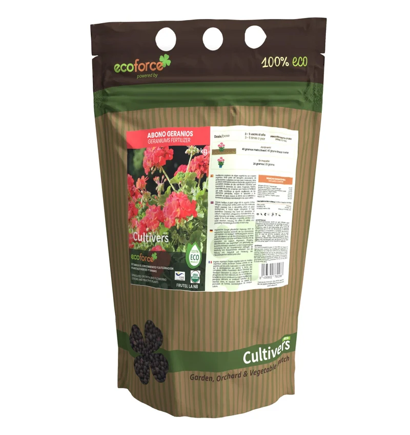 Abono Geranios Ecológico Cultivers 5 Kg